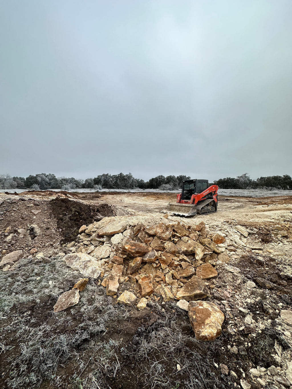 Site grading work