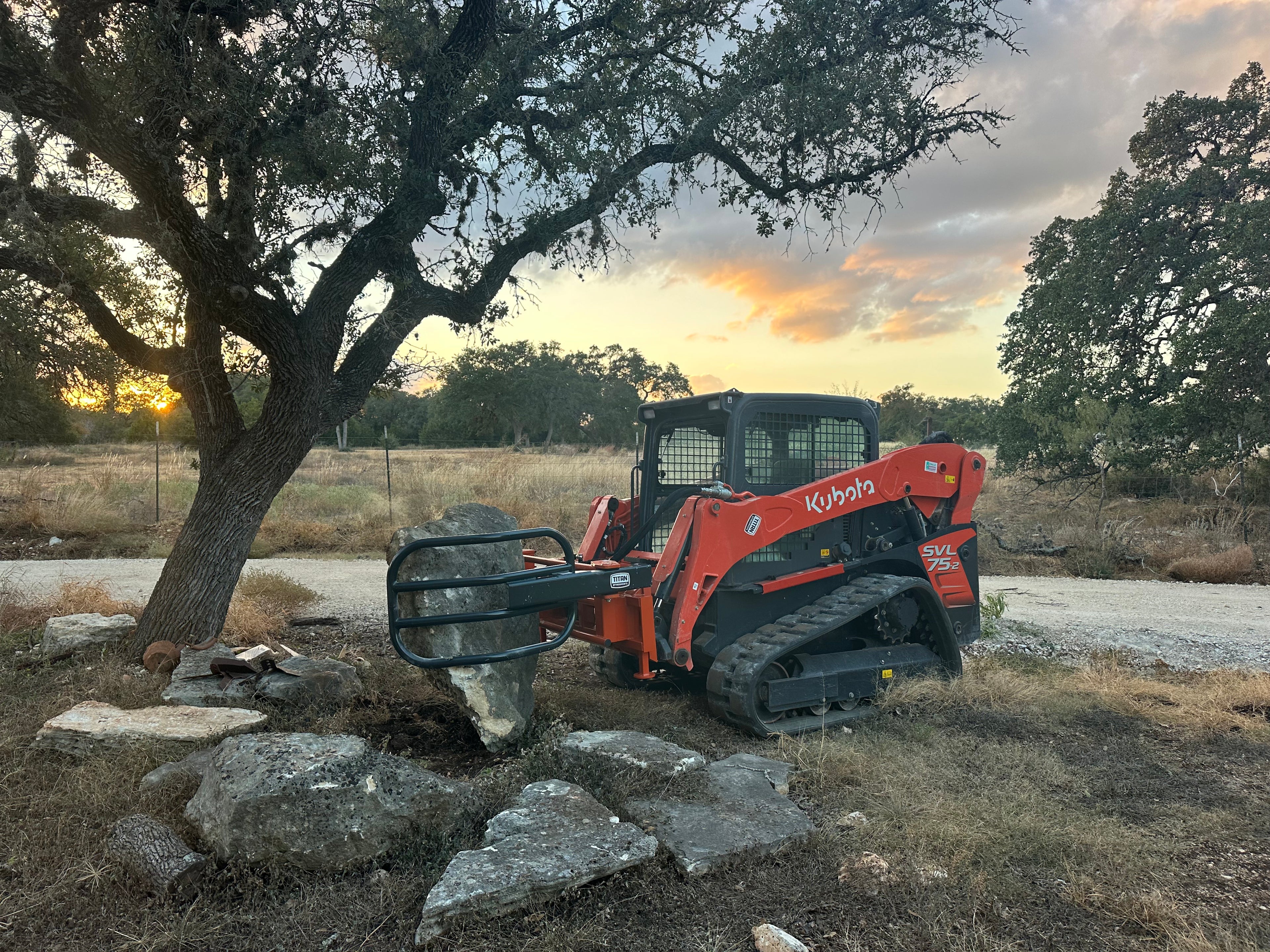 Site grading work